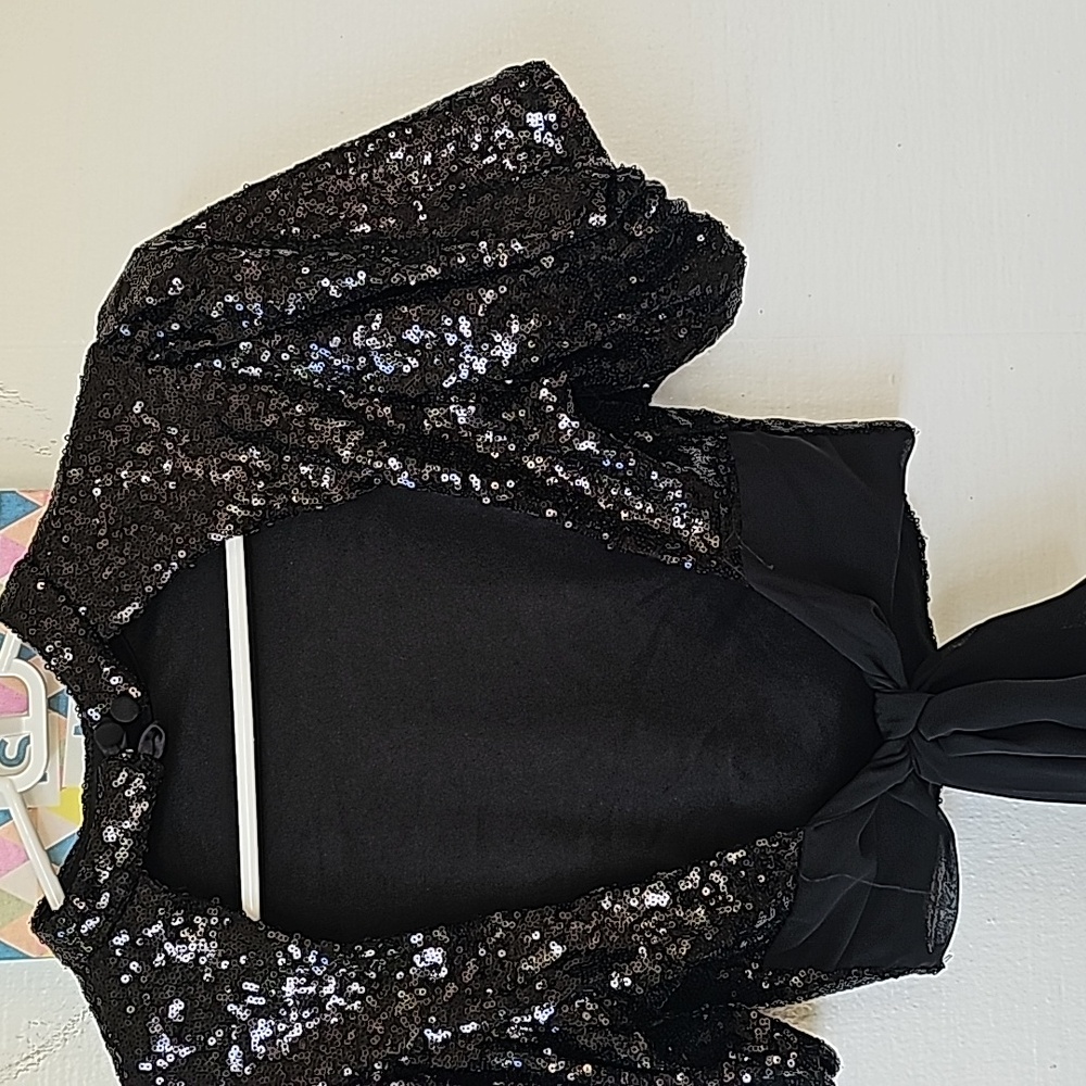 Alex & Sophia Junior Open Back Short Puff Sleeve … - image 3